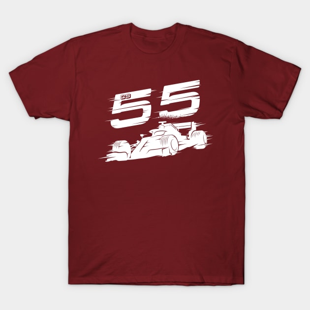 We Race On! 55 [White] T-Shirt by DCLawrenceUK